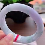 天然翡翠紫罗兰正装手镯